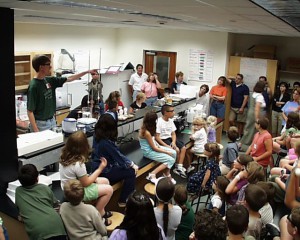A group of students in class
